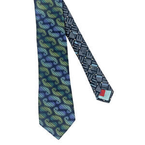 Robert Graham Multi Colored Paisley/Geometric Silk Neck Tie Made in US